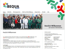 Tablet Screenshot of bequa-ggmbh.de